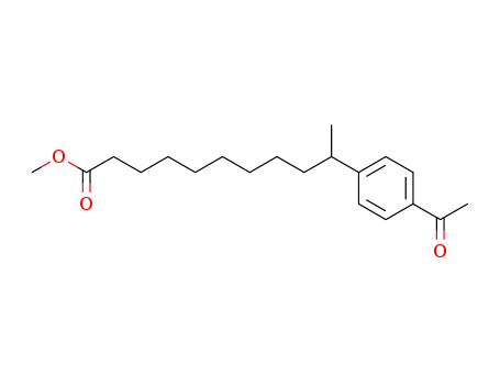 Benzenedecanoic acid,4-acetyl-i-methyl-, methyl ester cas  6268-59-3