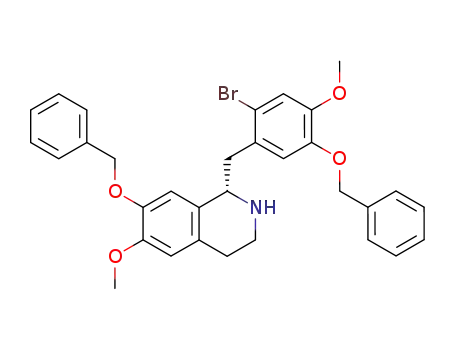 (S)-7-Benzyloxy-1-(5-benzyloxy-2-bromo-4-methoxy-benzyl)-6-methoxy-1,2,3,4-tetrahydro-isoquinoline