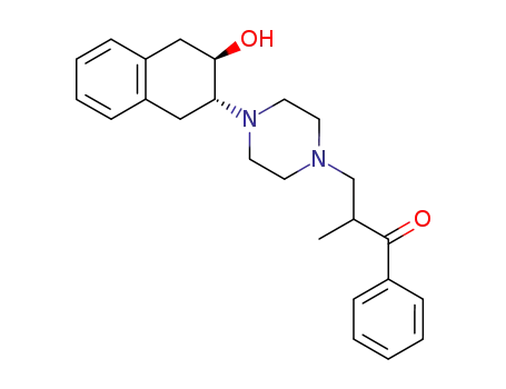 Molecular Structure of 58170-82-4 (N-(3-hydroxy-1,2,3,4-tetrahydro-2-naphthyl)-N-(3-oxo-3-phenyl-2-methylpropyl)piperazine)