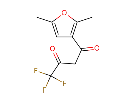 Molecular Structure of 578-29-0 (1-(2,5-dimethylfuran-3-yl)-4,4,4-trifluorobutane-1,3-dione)