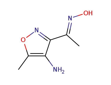 Molecular Structure of 855602-58-3 (Ketone,  4-amino-5-methyl-3-isoxazolyl  methyl,  oxime  (5CI))