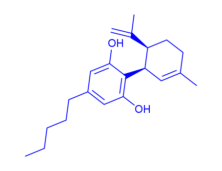 2-((1R,6S)-3-methyl-6-(prop-1-en-2-yl)cyclohex-2-enyl)-5-pentylbenzene-1,3-diol