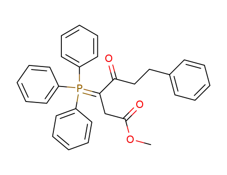 Triphenyl-(hydrocinnamoyl-methoxycarbonyl-methyl-methylen)-phosphoran