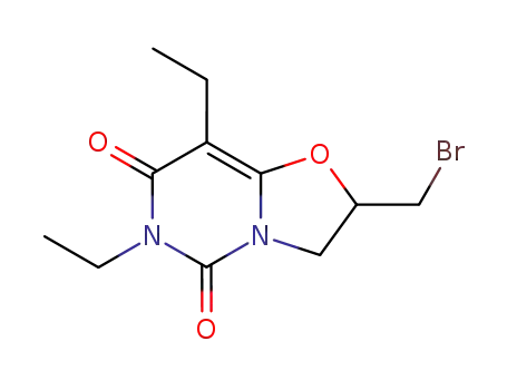 6,8-Diethyl-2-bromomethyl-tetrahydrooxazolo<3,2-c>pyrimidine-5,7(4H,6H)-dione