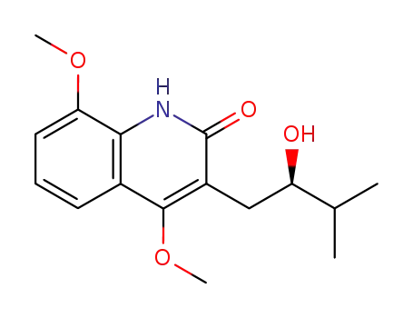 3-((R)-2-Hydroxy-3-methyl-butyl)-4,8-dimethoxy-1H-quinolin-2-one