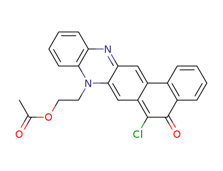 2-(6-chloro-5-oxonaphtho[1,2-b]phenazin-8(5H)-yl)ethyl acetate