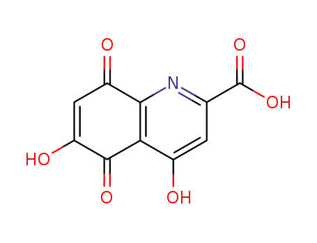 Molecular Structure of 98948-82-4 (5,8-DIHYDRO-4,6-DIHYDROXY-5,8-DIOXO-2-QUINOLINECARBOXYLIC ACID)