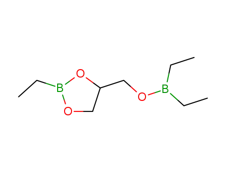 Molecular Structure of 58163-56-7 (Diethyl[[(2-ethyl-1,3,2-dioxaborolan-4-yl)methyl]oxy]borane)