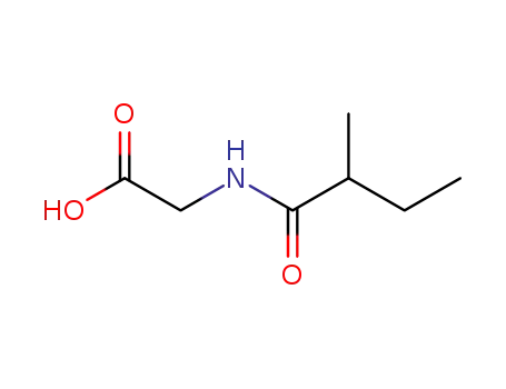 Molecular Structure of 52320-67-9 (N-(2-methyl-1-oxobutyl)-Glycine)