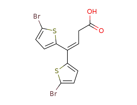 4,4-bis(5-bromo-2-thienyl)-3-butenoic Acid