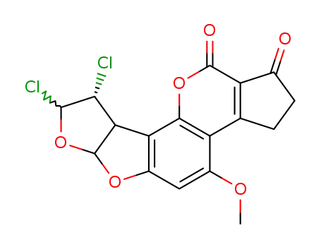 (6aS)-8β,9α-ジクロロ-2,3,6aα,8,9,9aα-ヘキサヒドロ-4-メトキシシクロペンタ[c]フロ[3′,2′:4,5]フロ[2,3-h][1]ベンゾピラン-1,11-ジオン