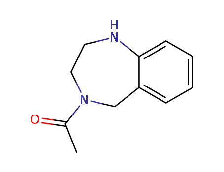 Molecular Structure of 57756-36-2 (4-Acetyl-2,3,4,5-tetrahydro-1H-1,4-benzodiazepine)