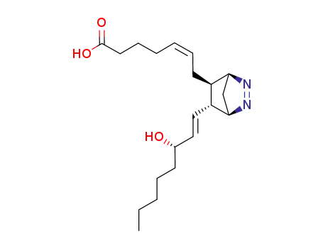 Molecular Structure of 57712-08-0 (9ALPHA,11ALPHA-AZO-15S-HYDROXY-PROSTA-5Z,13E-DIEN-1-OIC ACID)