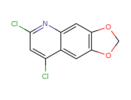 Molecular Structure of 82613-14-7 (2,4-Dichloro-6,7-methylenedioxyquinoline)