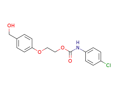 Molecular Structure of 52073-58-2 (2-[4-(hydroxymethyl)phenoxy]ethyl (4-chlorophenyl)carbamate)