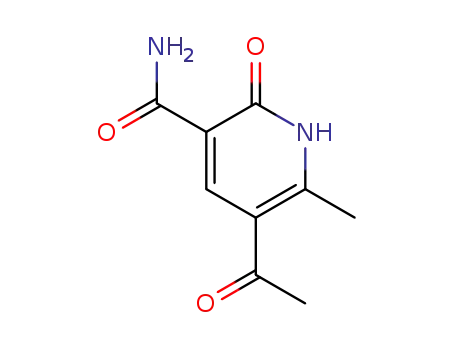 Molecular Structure of 52600-60-9 (5-ACETYL-6-METHYL-2-OXO-1,2-DIHYDRO-3-PYRIDINECARBOXAMIDE)
