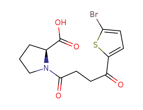 1-[3-(5-bromo-2-thenoyl)propionyl]-L-proline