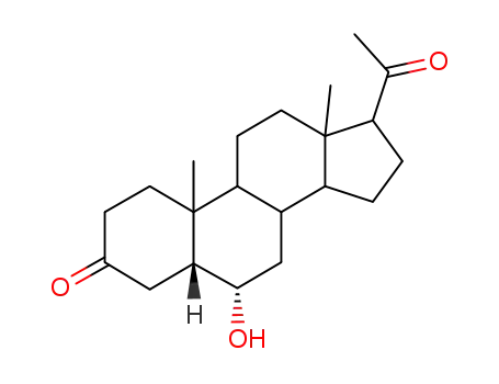 Molecular Structure of 57967-98-3 ((5beta,6beta)-6-hydroxypregnane-3,20-dione)