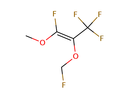 Molecular Structure of 111607-91-1 (fluoromethyl 2-methoxy-2-fluoro-1-(trifluoromethyl)vinyl ether)