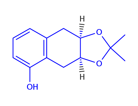 cis-3a,4,9,9a-tetrahydro-2,2-dimethylnaphtho[2,3-d]-1,3-dioxol-5-ol