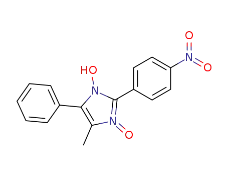 Molecular Structure of 58099-86-8 (4-methyl-2-(4-nitrophenyl)-5-phenyl-1H-imidazol-1-ol 3-oxide)