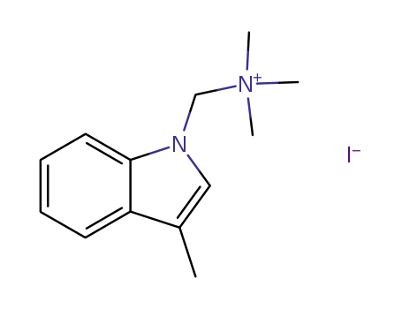 trimethyl-(3-methyl-indol-1-ylmethyl)-ammonium; iodide