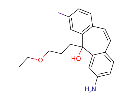 3-amino-5-(3-ethoxypropyl)-7-iodo-5H-dibenzo[a,d]cyclohepten-5-ol
