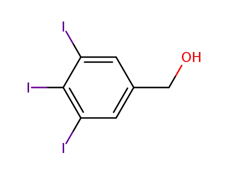 Molecular Structure of 52273-53-7 (3,4,5-Triiodobenzyl alcohol)