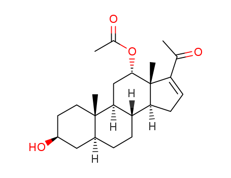 5a-Pregn-16-en-20-one, 3b,12a-dihydroxy-, 12-acetate (7CI,8CI)