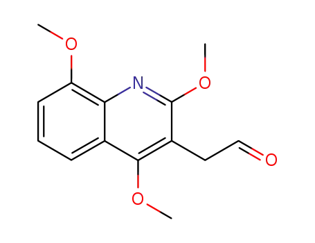 Molecular Structure of 827303-67-3 ((2,4,8-trimethoxy-quinolin-3-yl)-acetaldehyde)