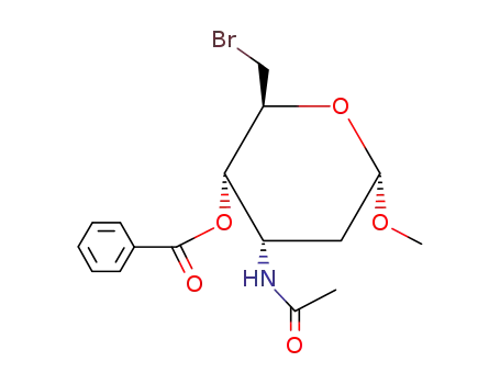 메틸 3-아세틸아미노-4-O-벤조일-6-브로모-2,3,6-트리데옥시-α-D-리보-헥소피라노시드