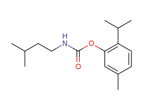 Molecular Structure of 578-20-1 (Thymol N-isoamylcarbamate)