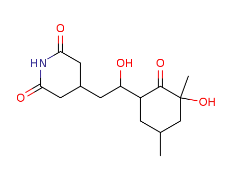 Molecular Structure of 521-26-6 (4-[2-Hydroxy-2-(3-hydroxy-3,5-dimethyl-2-oxocyclohexyl)ethyl]-2,6-piperidinedione)