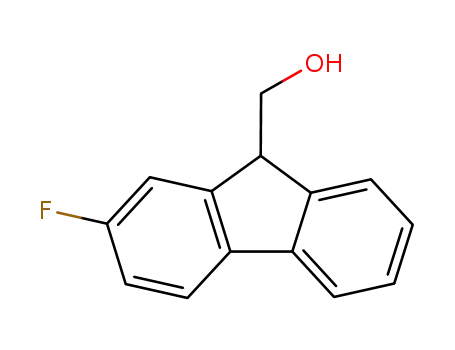 Molecular Structure of 3937-78-8 ((2-fluoro-fluoren-9-yl)-methanol)