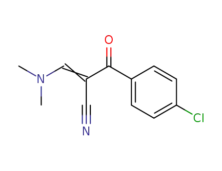 Molecular Structure of 52200-16-5 (2-[(DIMETHYLAMINO)METHYLENE]-3-(4-CHLOROPHENYL)-3-OXO-PROPANENITRILE)