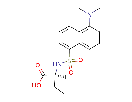 Molecular Structure of 77481-12-0 (DANSYL-DL-ALPHA-AMINO-N-BUTYRIC ACID PIPERIDINIUM SALT)