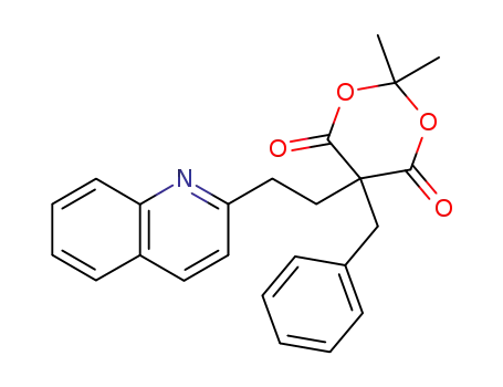 5-benzyl-2,2-dimethyl-5-(2-quinolin-2-yl-ethyl)-[1,3]dioxane-4,6-dione