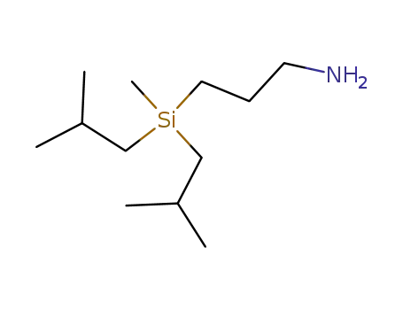 Molecular Structure of 52371-79-6 (3-{methyl[bis(2-methylpropyl)]silyl}propan-1-amine)