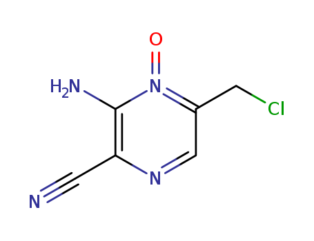 2-Pyrazinecarbonitrile,3-amino-5-(chloromethyl)-, 4-oxide cas  58091-59-1
