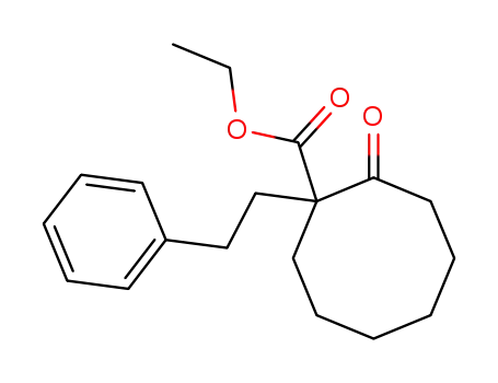 Molecular Structure of 52186-03-5 (2-Carbethoxy-2-(beta-phenylethyl)cyclooctanone)
