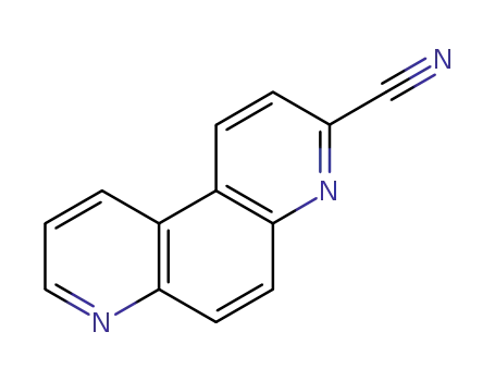 Molecular Structure of 57958-28-8 (4,7-phenanthroline-3-carbonitrile)