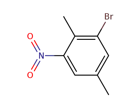 Molecular Structure of 52415-03-9 (1-broMo-2,5-diMethyl-3-nitrobenzene)