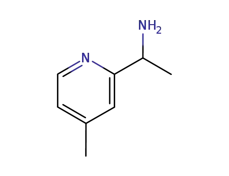 Molecular Structure of 58088-63-4 (1-(4-METHYL-PYRIDIN-2-YL)-ETHYLAMINE)