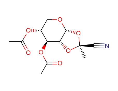 3,4-di-O-acetyl-1,2-O-<1-(exo-cyano)ethylidene>-α-D-xylopyranose
