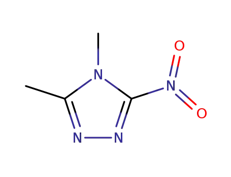 Molecular Structure of 26621-49-8 (4,5-dimethyl-3-nitro-1,2,4-triazole)