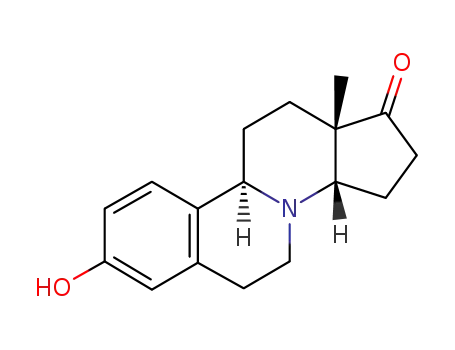 Molecular Structure of 2930-50-9 (Benzo[a]cyclopenta[f]quinolizin-1(2H)-one,3,3a,5,6,10b,11,12,12a-octahydro-8-hydroxy-12a-methyl-, (3aR,10bR,12aS)-)