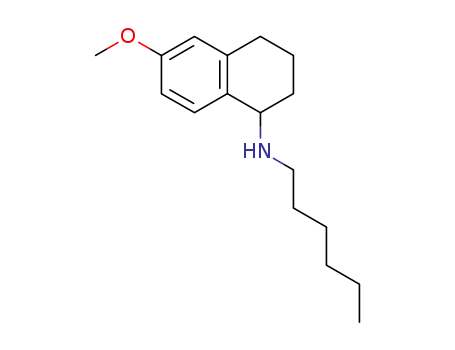 Molecular Structure of 52373-08-7 (N-hexyl-6-methoxy-1,2,3,4-tetrahydronaphthalen-1-amine)
