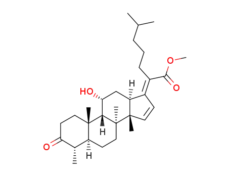 3-Oxo-16-desacetoxy-15,16-dehydro-24,25-dihydro-fusidsaeure-methylester