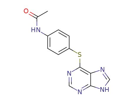 Molecular Structure of 52377-85-2 (N-[4-(5H-purin-6-ylsulfanyl)phenyl]acetamide)