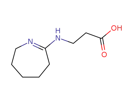 Molecular Structure of 5249-21-8 (N-(3,4,5,6-Tetrahydro-2H-azepin-7-yl)-beta-alanine)